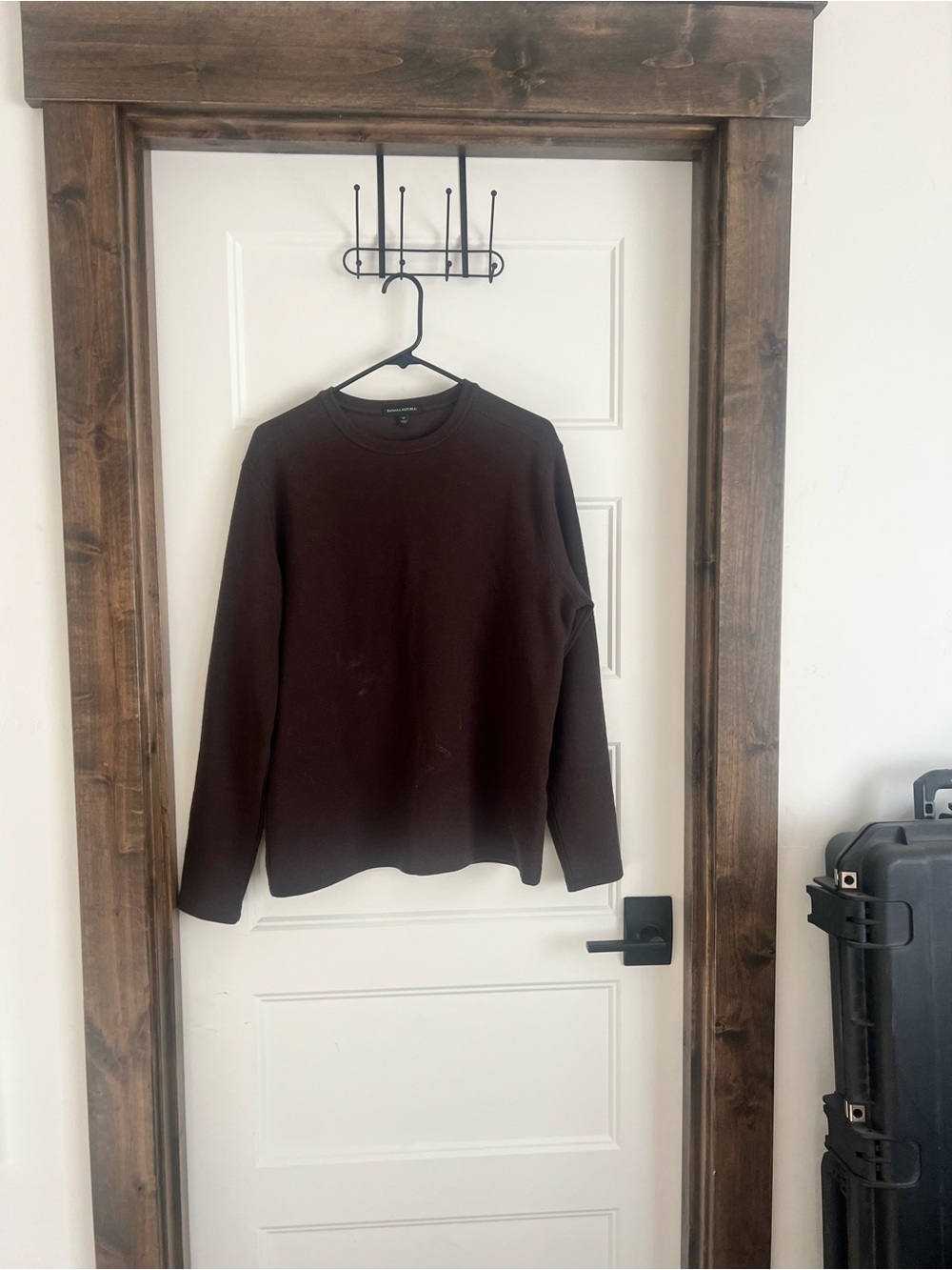 Banana Republic Men's Crewneck Sweater in Dark Brown